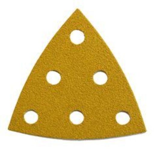 Starcke 100G Sanding Triangles, 88x93 mm, 6 Holes Round, Velcro Image 1
