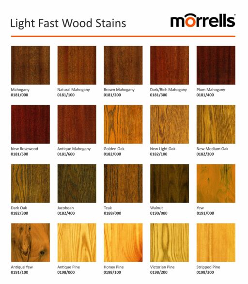 Morrells Light Fast Stain Antique Yew, 1L Image 3