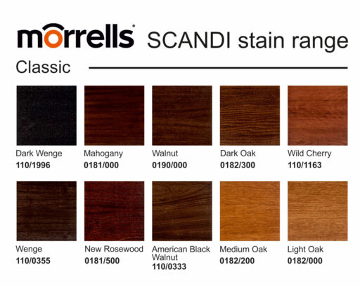 Morrells Scandi Wood Stain, American Black Walnut, 5L Image 2