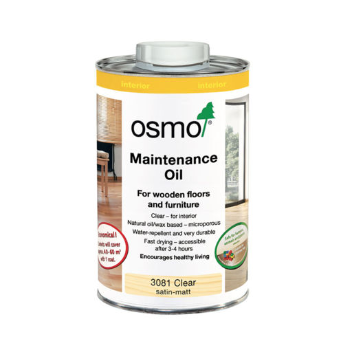 Osmo Maintenance Oil Clear, Satin, 1L Image 1