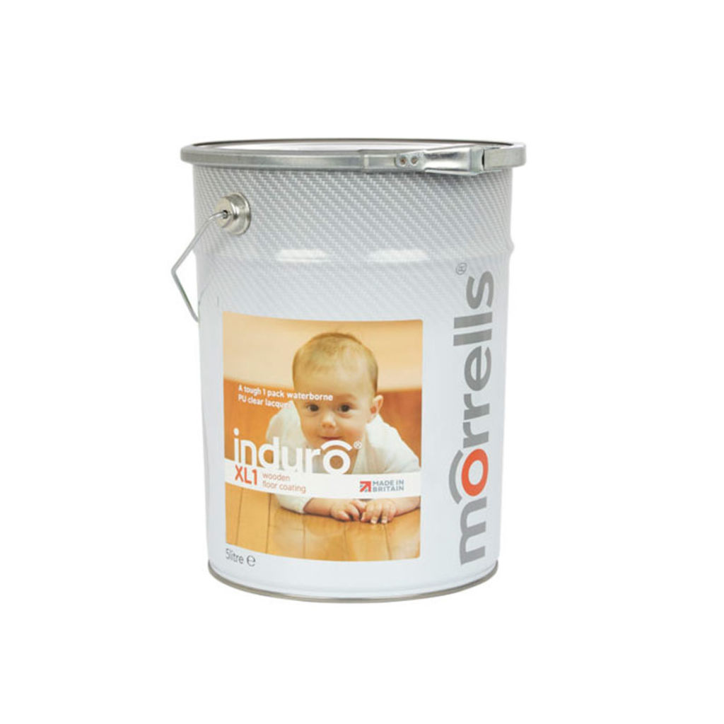 Morrells Induro XL1-50, Satin Anti-Bacterial Waterbased Varnish, 5L Image 1