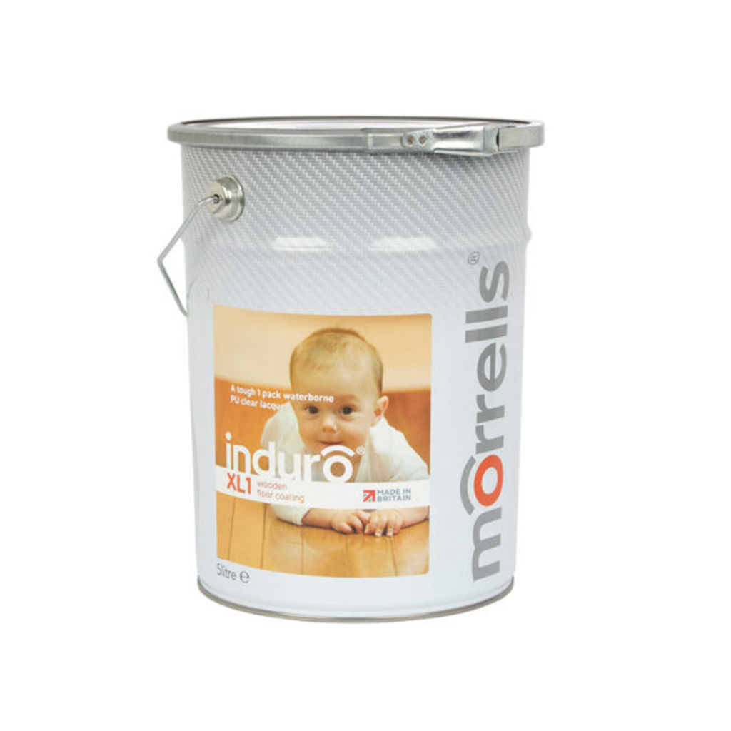 Morrells Induro XL1-90, Gloss Anti-Bacterial Waterbased Varnish, 5L Image 1