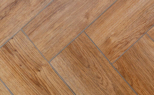 FirmFit Original Herringbone Golden Oak Luxury Vinyl Flooring, 123x5x615mm