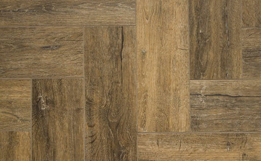 FirmFit Original Herringbone Rustic Barn Oak Luxury Vinyl Flooring, 123x5x615mm