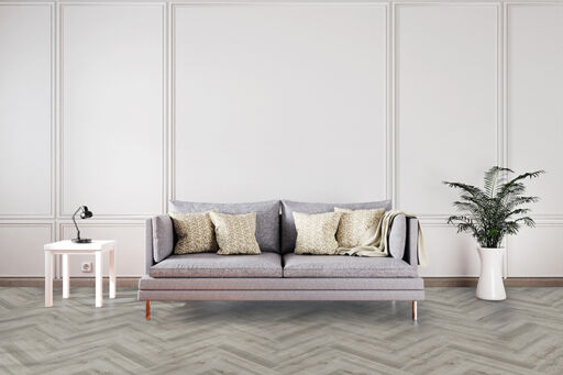 GO SPC CW2523HB Light Grey Herringbone, 600x150x5.5mm