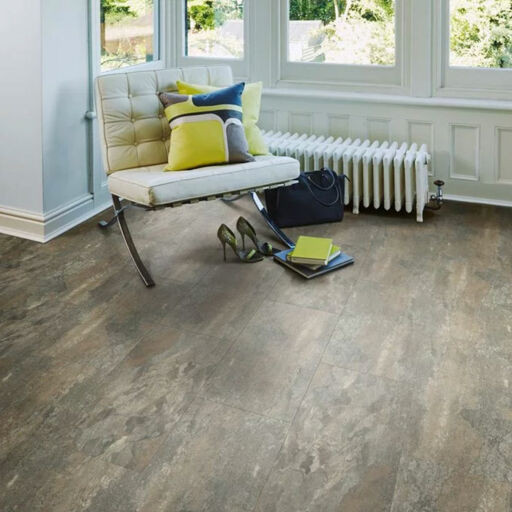 Polyflor Camaro Stone Ocean Slate Vinyl Flooring, 304.8x609.6mm