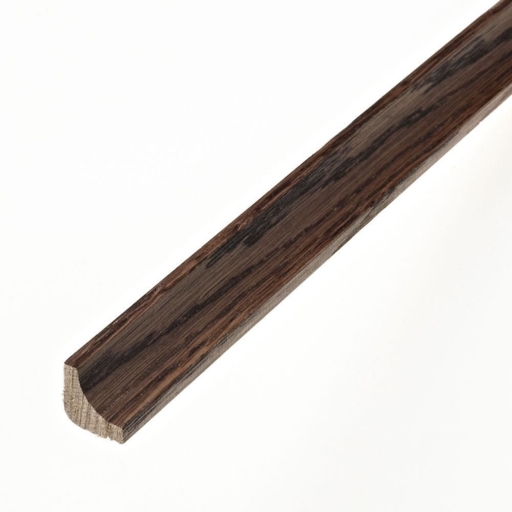 Solid Dark Oak Scotia Beading, Lacquered, 19x19 mm, 2.4 m