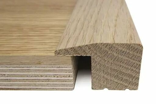 Traditions Solid Oak L-Shaped Threshold, Unfinished, 20mm, 2.7m